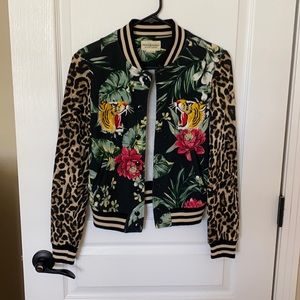 Ralph Lauren Tiger and animal print bomber jacket